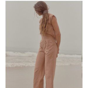 Ozma Matador Romper, Silk Noil, Sand, Size M